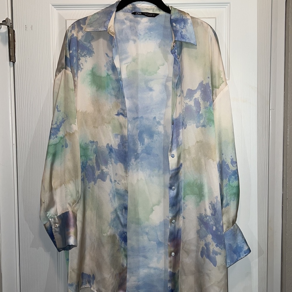 Colorful silk blouse - Picture 2 of 2